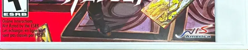 Culdcept Revolt, the ESRB box on its front