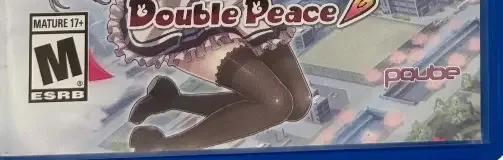 Gal*Gun: Double Peace, the ESRB box on its front