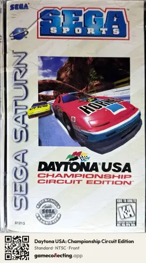 Daytona USA: Championship Circuit Edition Sega Saturn, NTSC box front