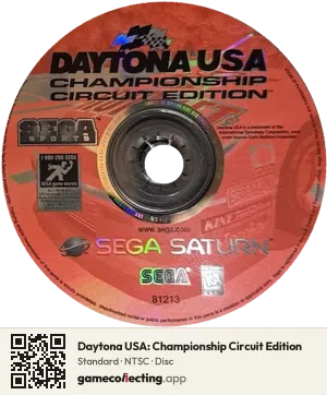 Daytona USA: Championship Circuit Edition Sega Saturn, NTSC disc
