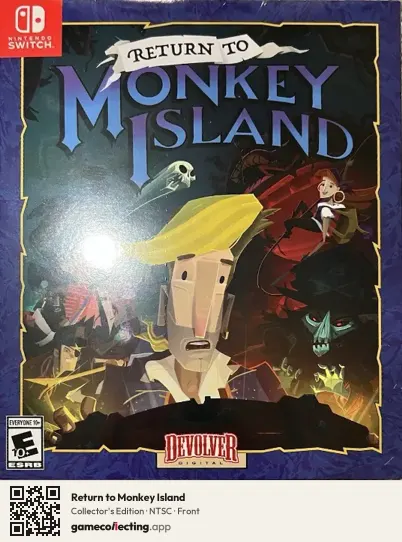 Return to Monkey Island Nintendo Switch, NTSC box front