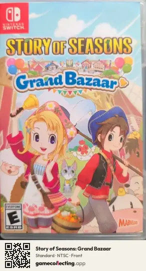 Story of Seasons: Grand Bazaar Nintendo Switch, NTSC box front
