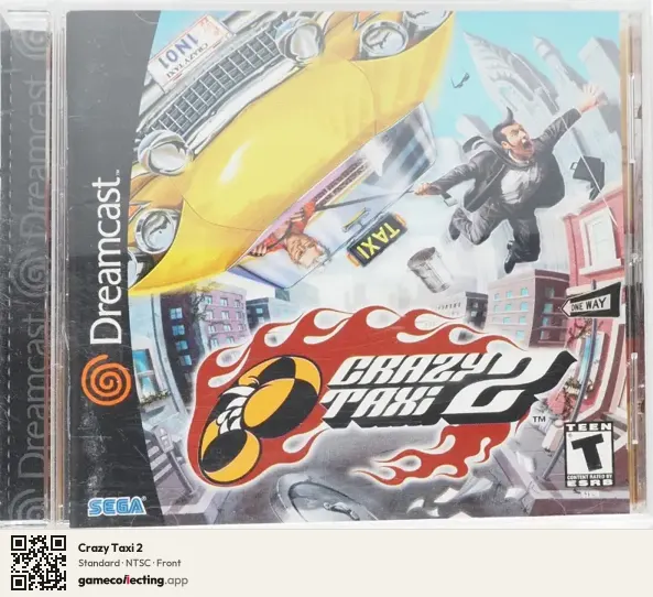 Crazy Taxi 2 Sega Dreamcast, NTSC box front