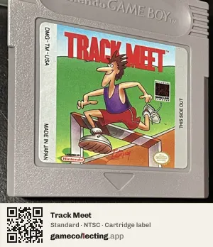 Track Meet Game Boy, NTSC cartridge label