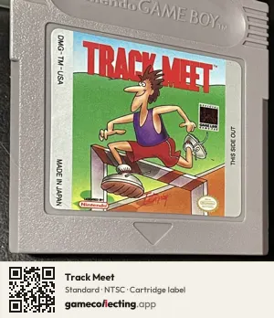 Track Meet Game Boy, NTSC cartridge label