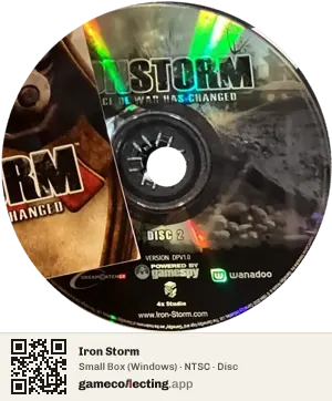 Iron Storm Computer, NTSC disc