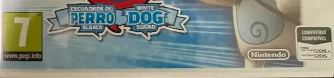 Yo-kai Watch Blasters: White Dog Squad, the PEGI square on its front