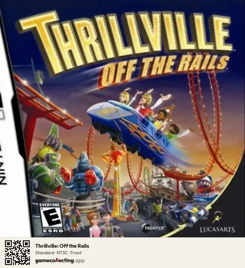 Thrillville: Off the Rails Nintendo DS, NTSC box front
