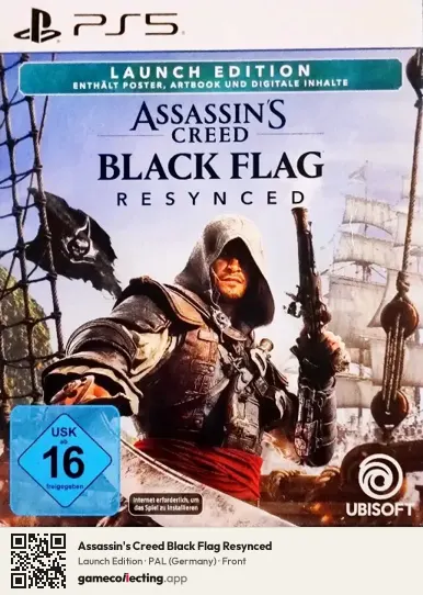 Assassin's Creed Black Flag Resynced PlayStation 5, Germany box front