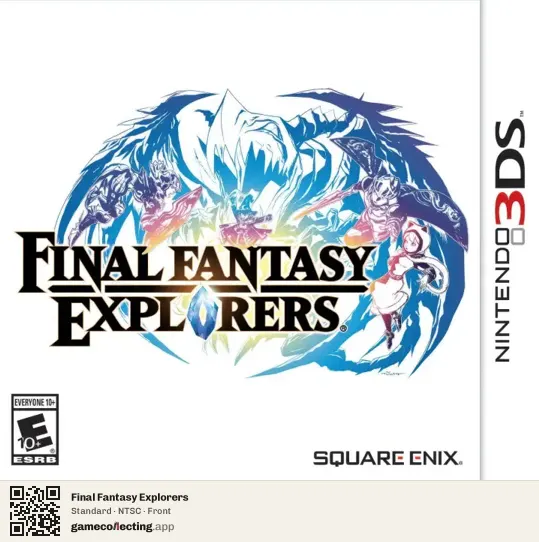 Final Fantasy Explorers Nintendo 3DS, NTSC box front