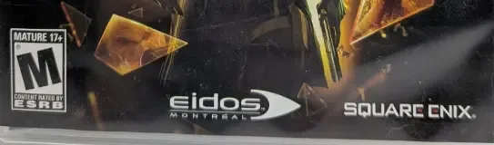 Deus Ex: Human Revolution, the ESRB box on its front