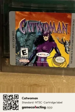 Catwoman Game Boy Color, NTSC cartridge label