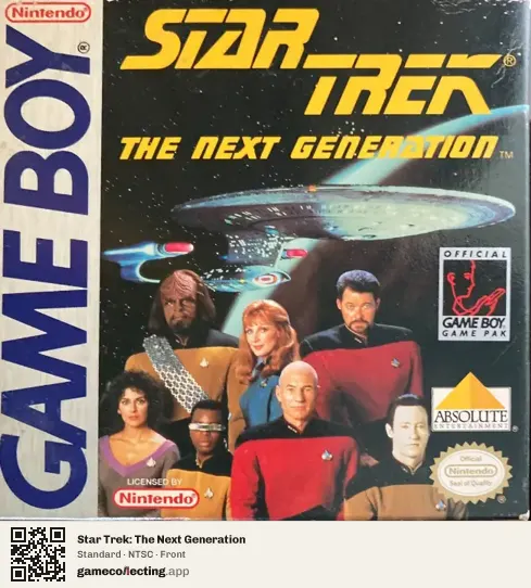 Star Trek: The Next Generation Game Boy, NTSC box front