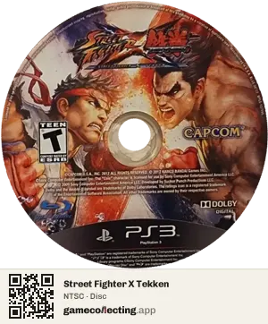 Street Fighter X Tekken PlayStation 3, NTSC disc