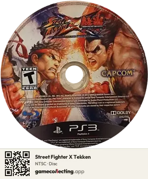 Street Fighter X Tekken PlayStation 3, NTSC disc