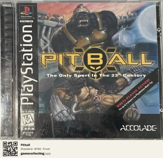 Pitball PlayStation, NTSC box front