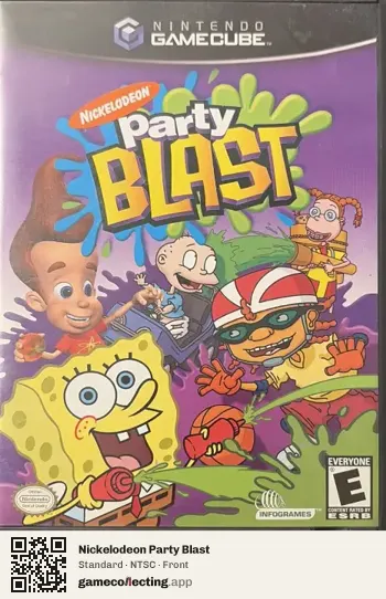 Nickelodeon Party Blast Nintendo GameCube, NTSC box front
