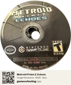 Metroid Prime 2: Echoes Nintendo GameCube, NTSC disc