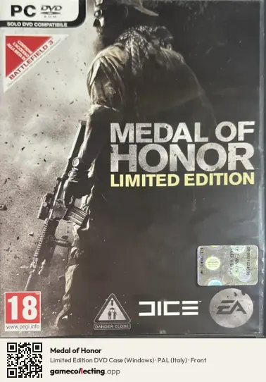 Medal of Honor Computer, Italy box front