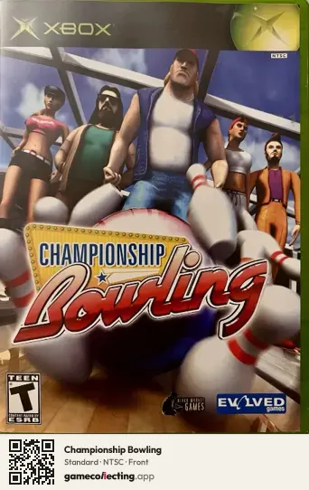 Championship Bowling Xbox, NTSC box front