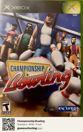 Championship Bowling Xbox, NTSC box front