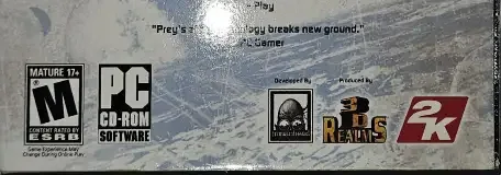 Prey, the ESRB box on its front