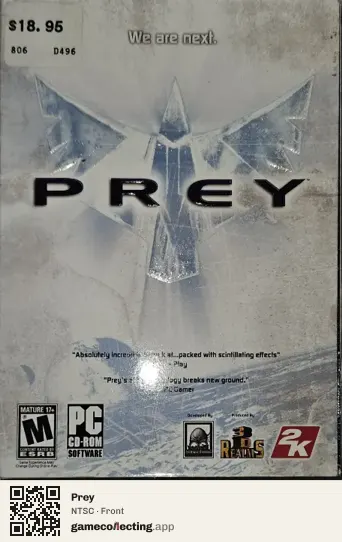 Prey Computer, NTSC box front