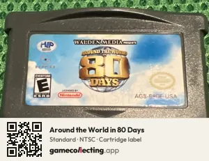 Around the World in 80 Days Game Boy Advance, NTSC cartridge label
