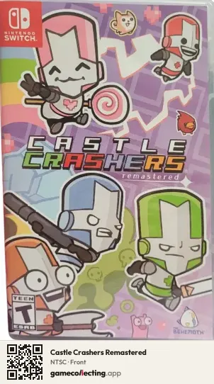 Castle Crashers Remastered Nintendo Switch, NTSC box front