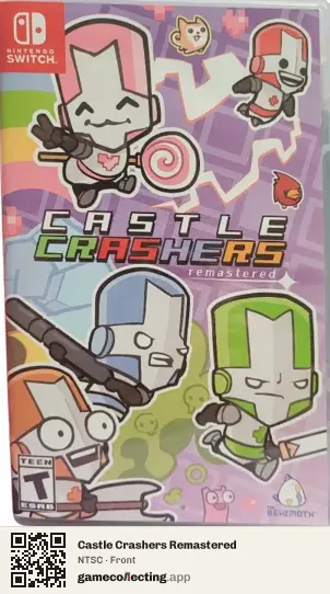 Castle Crashers Remastered Nintendo Switch, NTSC box front