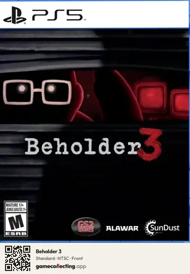 Beholder 3 PlayStation 5, NTSC box front