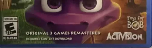 Spyro Reignited Trilogy, the ESRB box on its front