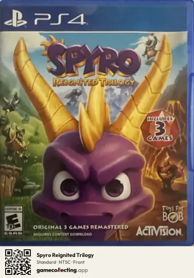 Spyro Reignited Trilogy PlayStation 4, NTSC box front