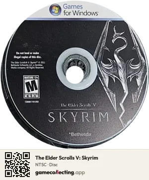 The Elder Scrolls V: Skyrim Computer, NTSC disc