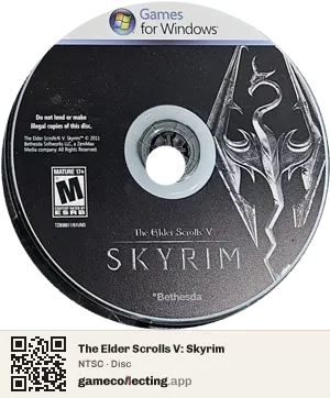 The Elder Scrolls V: Skyrim Computer, NTSC disc