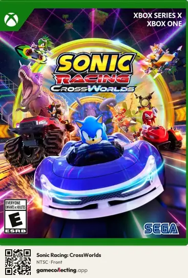 Sonic Racing: CrossWorlds Xbox Series X, NTSC box front