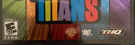 Teen Titans, the ESRB box on its front