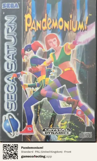 Pandemonium! Sega Saturn, United Kingdom box front