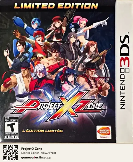 Project X Zone Nintendo 3DS, NTSC box front