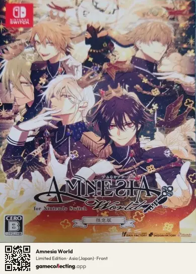 Amnesia World Nintendo Switch, Asia box front