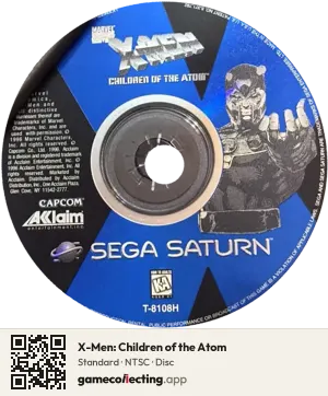 X-Men: Children of the Atom Sega Saturn, NTSC disc