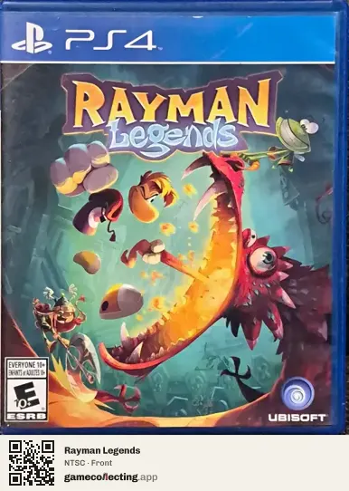 Rayman Legends PlayStation 4, NTSC box front