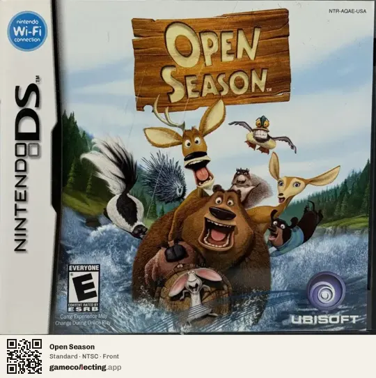 Open Season Nintendo DS, NTSC box front