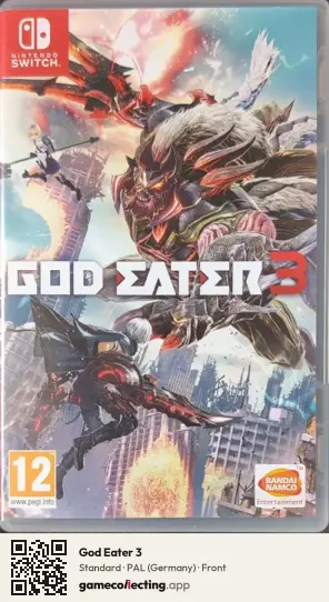 God Eater 3 Nintendo Switch, Germany box front