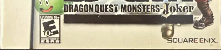 Dragon Quest Monsters: Joker, the ESRB box on its front