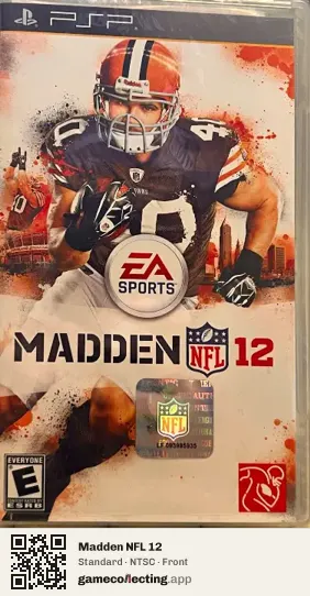 Madden NFL 12 PlayStation Portable, NTSC box front