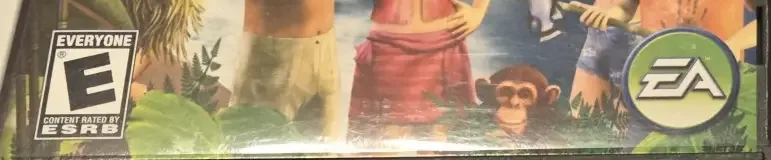 The Sims 2: Castaway, the ESRB box on its front