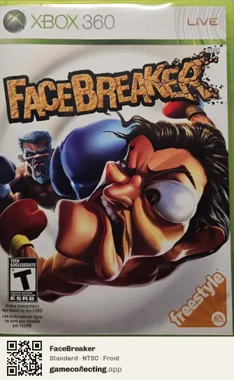 FaceBreaker Xbox 360, NTSC box front