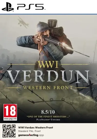 WWI Verdun: Western Front PlayStation 5, PAL box front