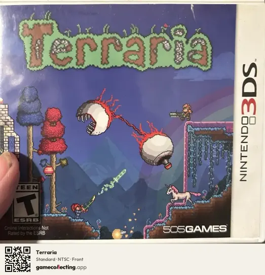 Terraria Nintendo 3DS, NTSC box front